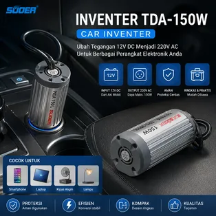 SUOER Car Power Inverter 12V DC ke 220V AC