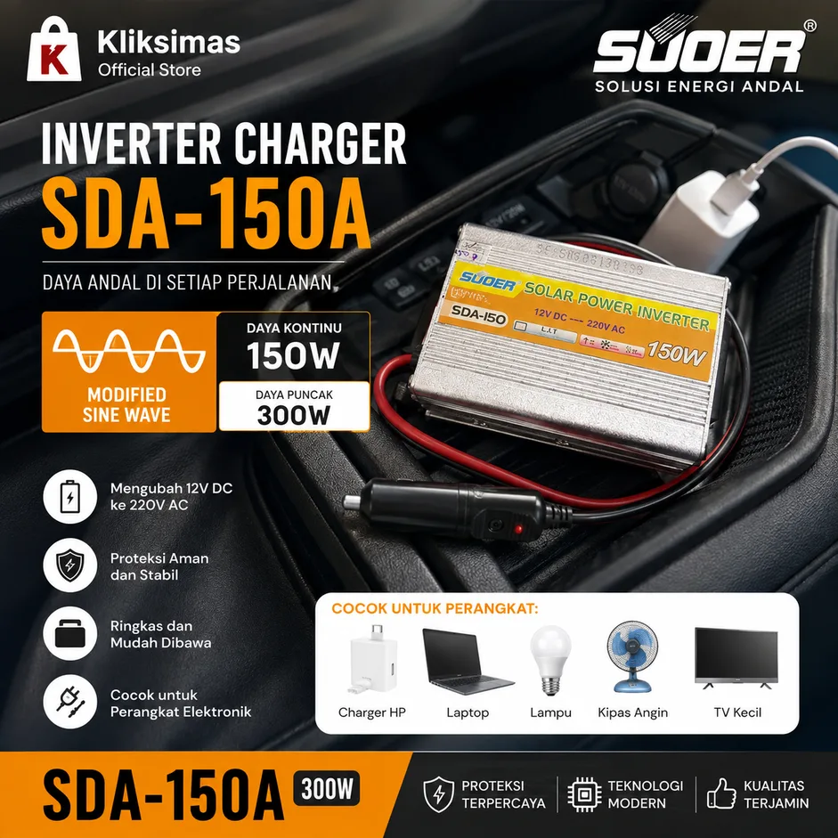 SUOER INVERTER CHARGER SDA-150A