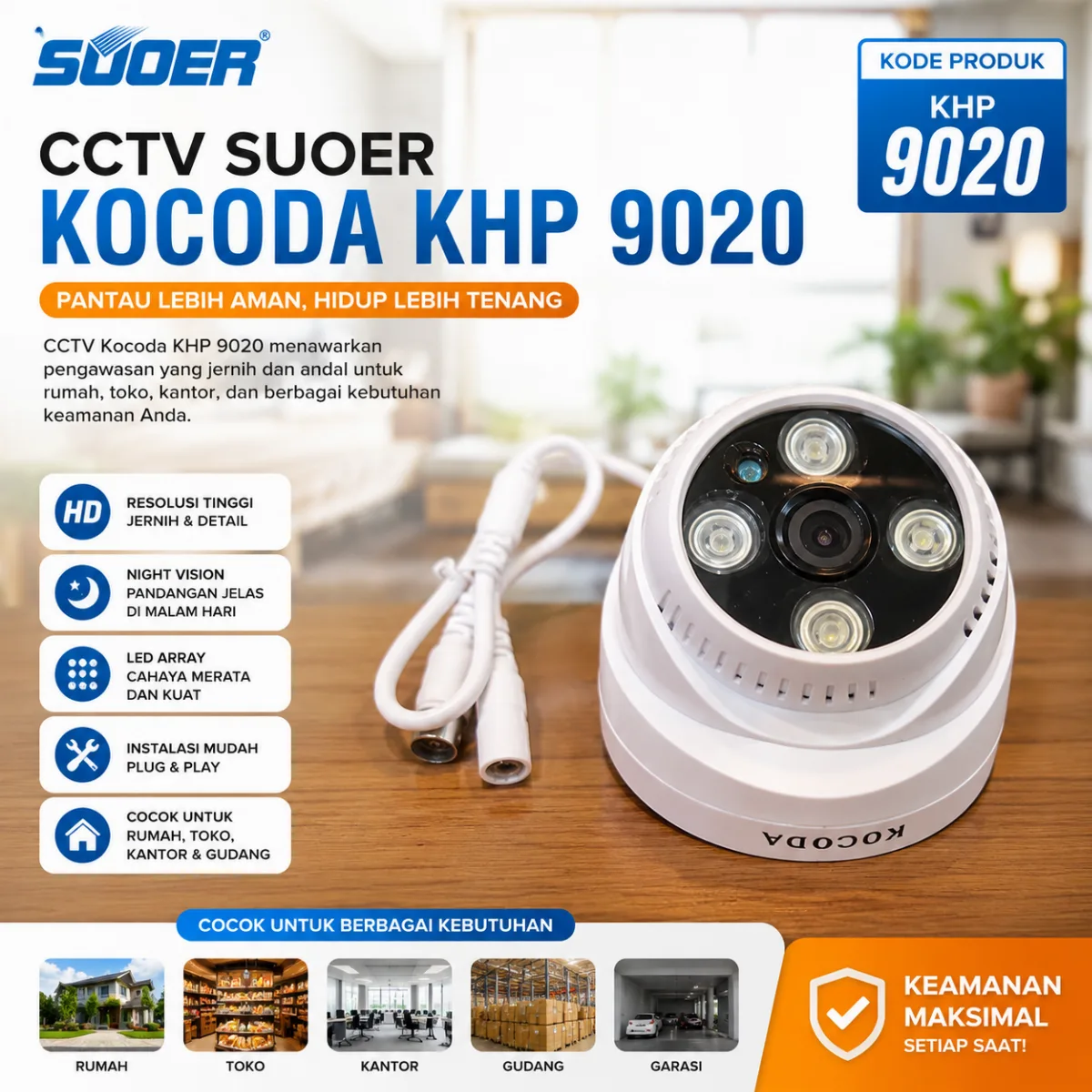 SUOER CCTV KOCODA KHP 9020