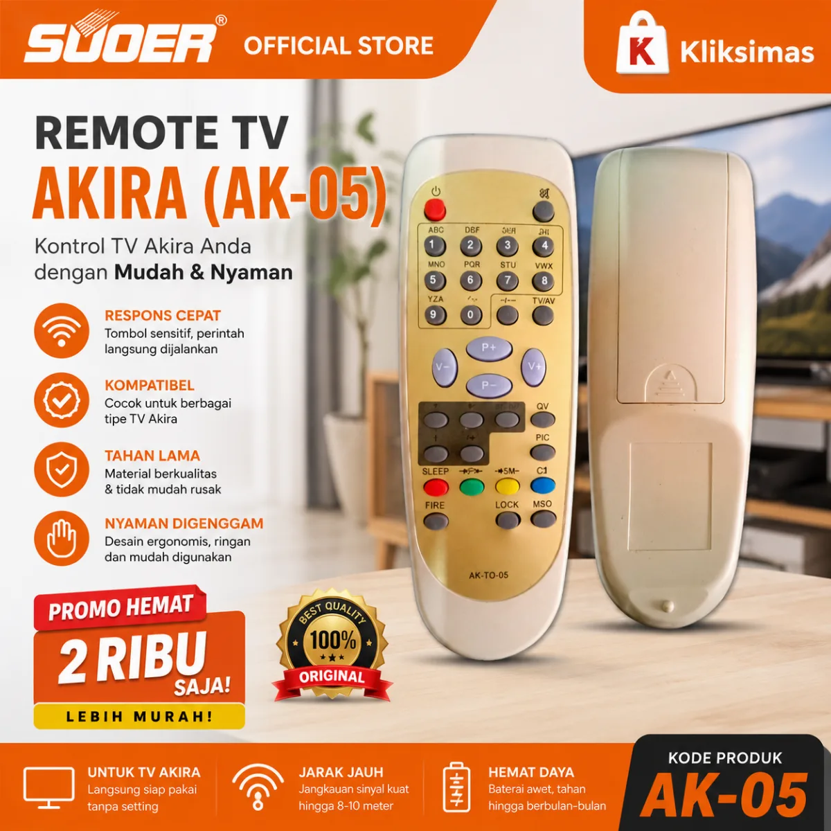 Remote TV Akira AK-05